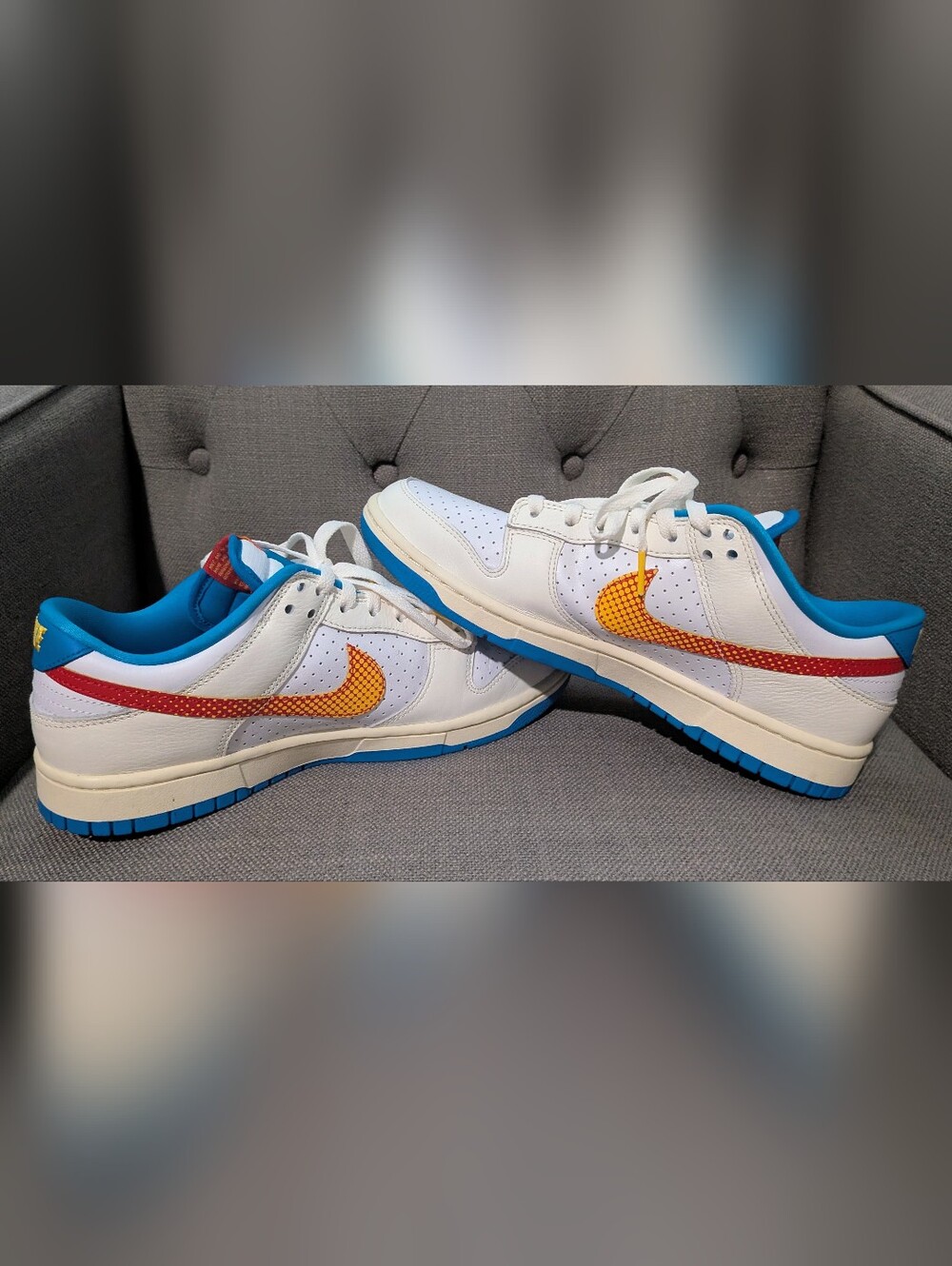 Nike Dunk Low Retro SE "Harlem Globetrotters" - Men's Size 9